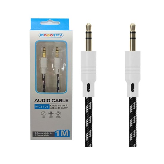 Modorwy AUX Cable MC5101 3.5mm to 3.5mm 1m White